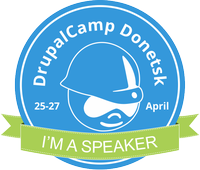 I'm a speaker at DrupalCamp Donetsk