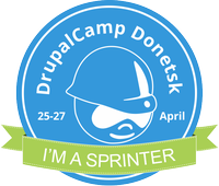 I'm a sprinter DrupalCamp Donetsk
